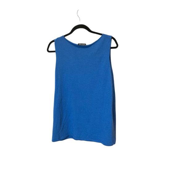 Eileen Fisher Cardigan Set Merino Wool Vest Sweater Light Blue, Size L - Picture 6 of 10